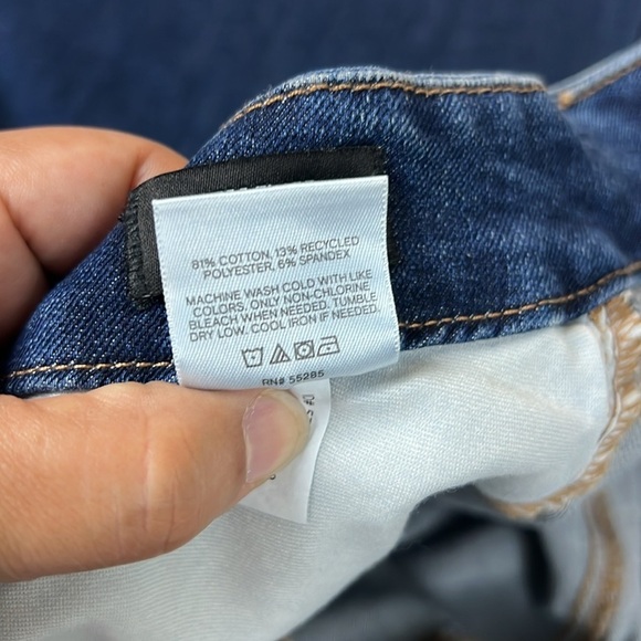 Express Women’s XL Reg 70’s Flare Mid Rise Flexx Hyper Stretch Frayed hem Jean - Picture 6 of 12